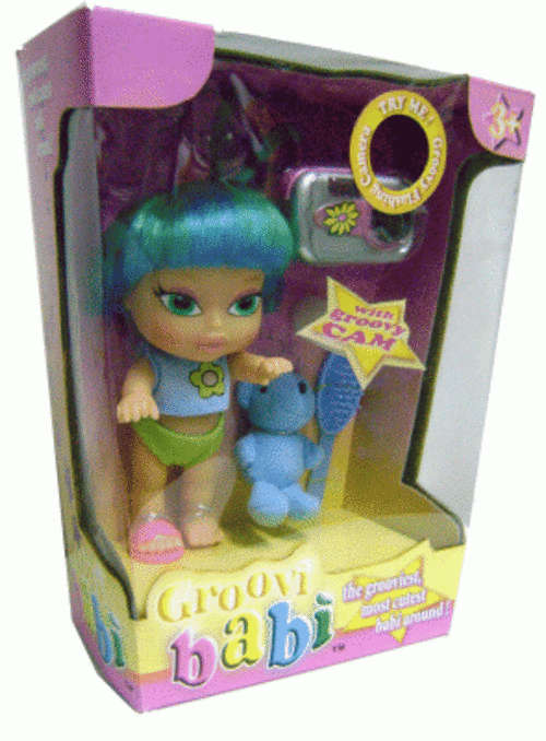 GROOVI BABI 4 & GROOVI CAM - the grooviest, most cutest babi around with Real Flash Groovi Cam!!!
