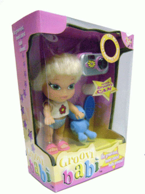 GROOVI BABI 5 & GROOVI CAM - the grooviest, most cutest babi around with Real Flash Groovi Cam!!!