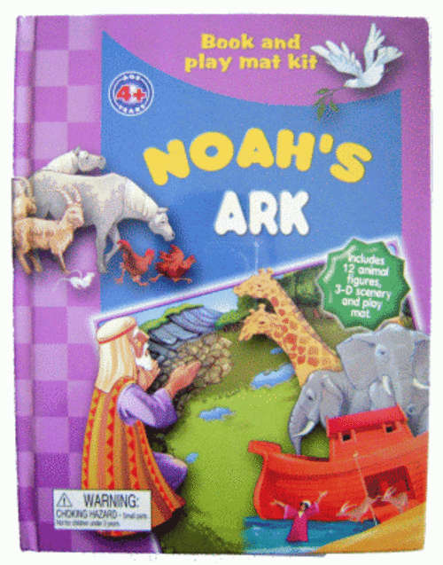 Very Few-" NOAH'S ARK!!! - Book and Playmat Set - inc. 3D Scenery, Playmat and "12" Animal Figurines