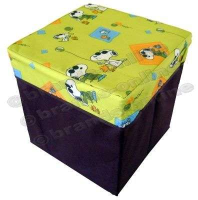 NEW!!! *** Snoopy Print!!! Folding Ottoman with Storage!!! ***