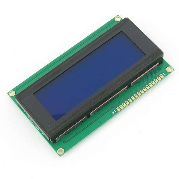 20x4 LCD Module with Blue Backlight (for Arduino, PIC, ARM, DSP, AVR, Etc.)