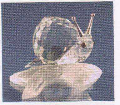 Swarovski  Snail on Vine Leaf