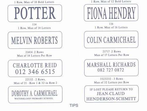 LABELS - Iron On Labels for Clothing and Peel n Stick Labels for Stationery