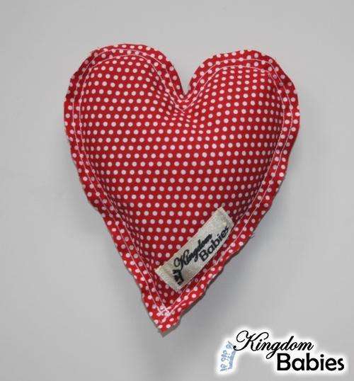 Kingdom Babies Hot/Cold Lavender Heart Bags - Red