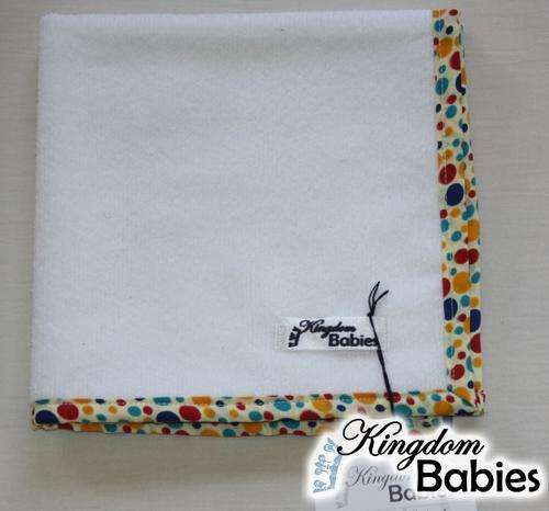 Kingdom Babies Large Burp Cloth - Red / Blue / Yellow