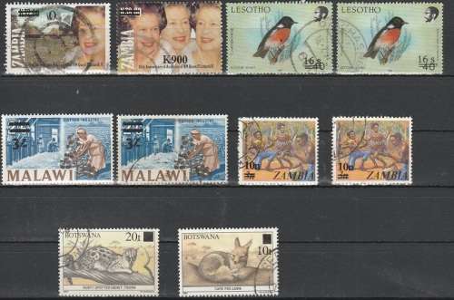 COLLECTION OF OVERPRINTS :M,MM, AND USED