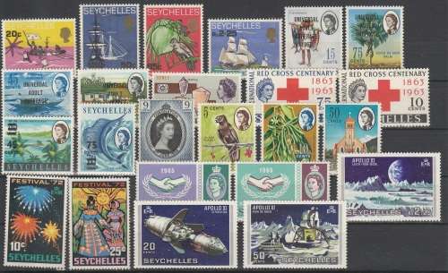 SEYCHELLES COLLECTION: LMM  WITH OVERPRINTS :3 SCANS