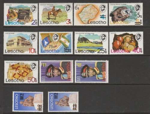 LESOTHO:1980:DEF SET WITH OPTD:UMM