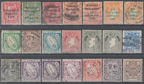 Ireland: From 1922 to 1964: Used, M  and LMM : 3 SCANS-some sets included