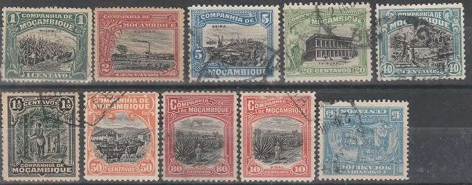 MOCAMBIQUE/COMPANHIA/EARLY  COLLECTION :USED:4 SCANS