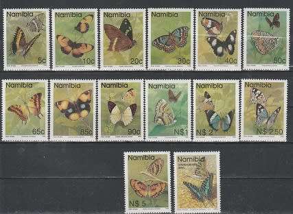 NAMIBIA: 1993/4 :BUTTERFLY SET: UMM