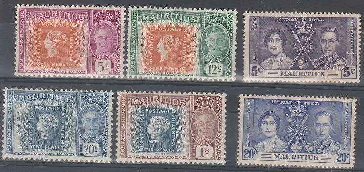 MAURITIUS: USED COLLECTION FROM 1879-1948: MHR AND USED-3 SCANS