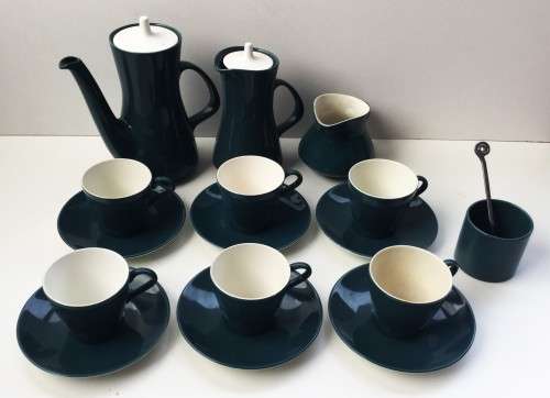 *FULL CERAMIC SET OF POOLE COFFEE-WARE* *FLAWLESS CONDITION*