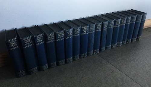 FULL 18 BOOK COLLECTION OF CHARLES DICKENS GREATEST WORKS!! *HARDCOVERS* *VALUABLE*