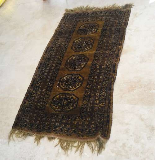 GENUINE SMALL BEAUTIFUL VINTAGE WORN PERSIAN RUG!!! 1800mm x 1000mm *WORN* *STUNNING*