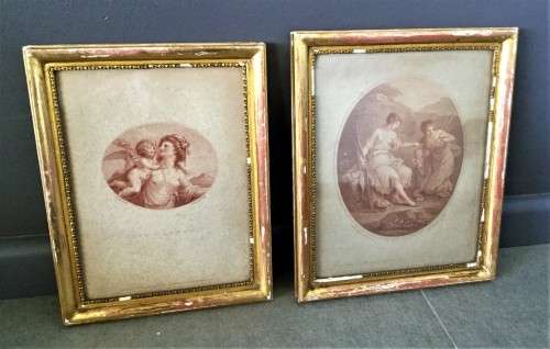 SET OF TWO, 1783 GEORGIAN  BARTOLOZZI LITHOGRAPHS!!  *SIMILAR SETS WORTH R10000+*