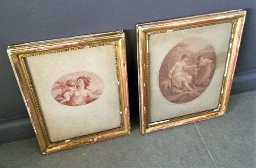 SET OF TWO, 1783 GEORGIAN  BARTOLOZZI LITHOGRAPHS!!  *SIMILAR SETS WORTH R10000+*