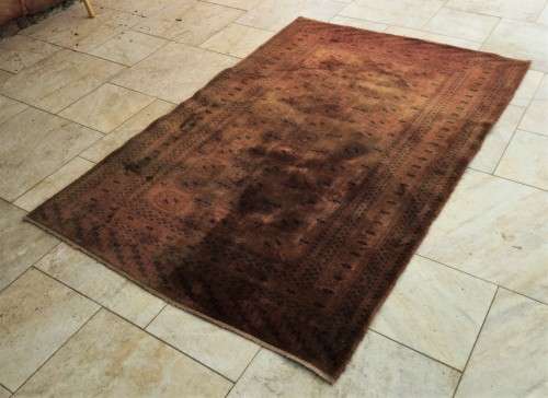 VINTAGE HAND-KNOTTED DUSTY PINK PERSIAN CARPET!! *1950mm - 1300mm*