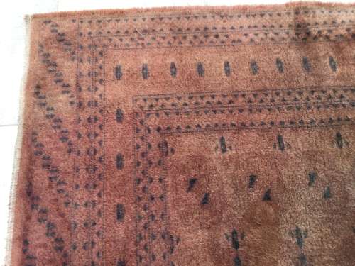 VINTAGE HAND-KNOTTED DUSTY PINK PERSIAN CARPET!! *1950mm - 1300mm*