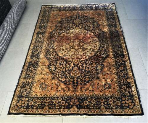 1970mm - 1300mm VINTAGE TIGHT WEAVE WORN BLUE PERSIAN RUG!! *STUNNING RUG*