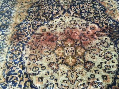 1970mm - 1300mm VINTAGE TIGHT WEAVE WORN BLUE PERSIAN RUG!! *STUNNING RUG*