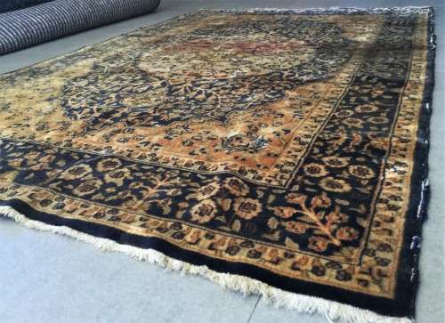 1970mm - 1300mm VINTAGE TIGHT WEAVE WORN BLUE PERSIAN RUG!! *STUNNING RUG*