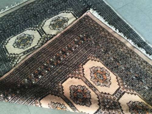 STUNNING GREY HAND-KNOTTED BOKHARA PERSIAN CARPET! 1800mm - 1330mm