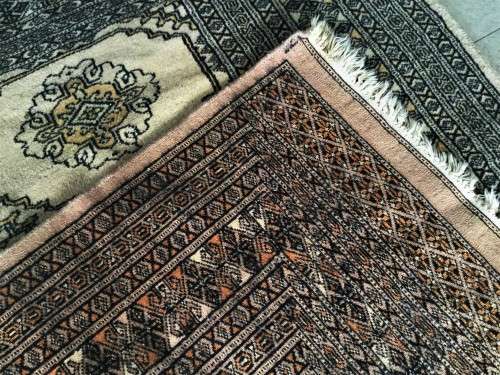 STUNNING GREY HAND-KNOTTED BOKHARA PERSIAN CARPET! 1800mm - 1330mm