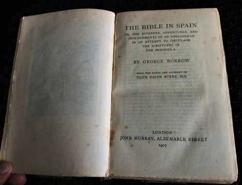 *SIGNED BY SIR HENRY JUTA* ANTIQUE 1907 COPY OF THE BIBLE IN SPAIN!!