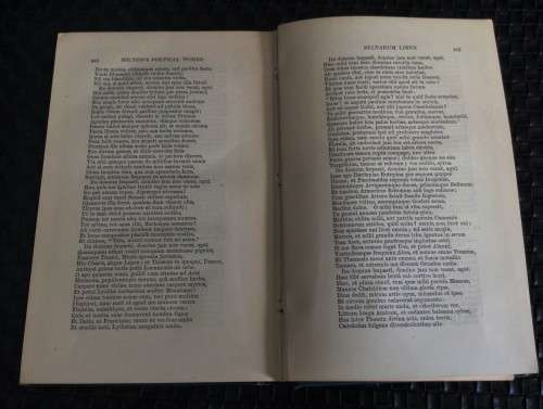ANTIQUE 1893 HARDCOVER COPY OF MILTONS POETICAL WORKS!