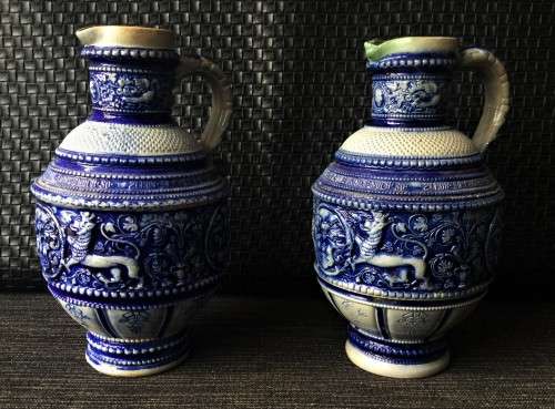 *SELLS FOR R50000+* MUSEUM QUALITY PAIR OF WESTERWALD PITCHERS!