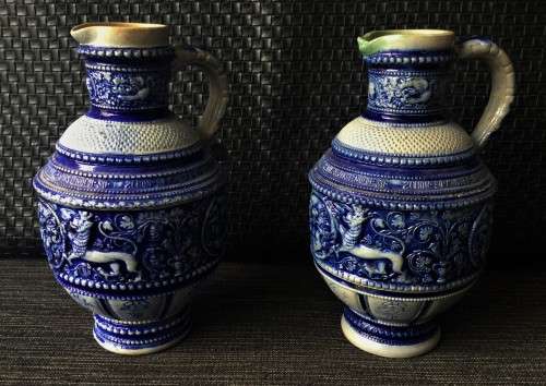 *SELLS FOR R50000+* MUSEUM QUALITY PAIR OF WESTERWALD PITCHERS!