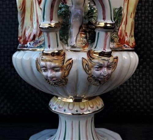 LARGE CAPODIMONTE CERAMICVASE