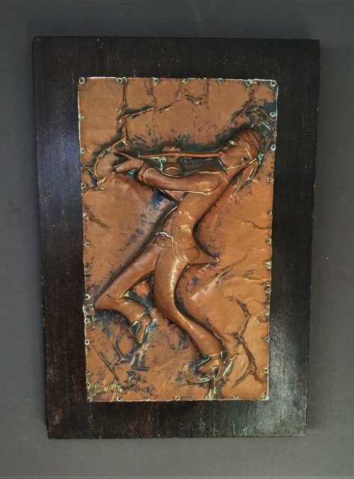 BEATEN COPPER '87 SIGNED SOUTH AFRICAN ARTWORK!