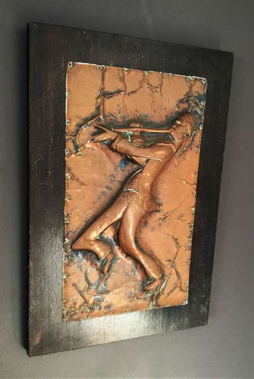 BEATEN COPPER '87 SIGNED SOUTH AFRICAN ARTWORK!