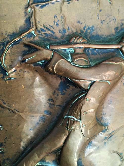 BEATEN COPPER '87 SIGNED SOUTH AFRICAN ARTWORK!