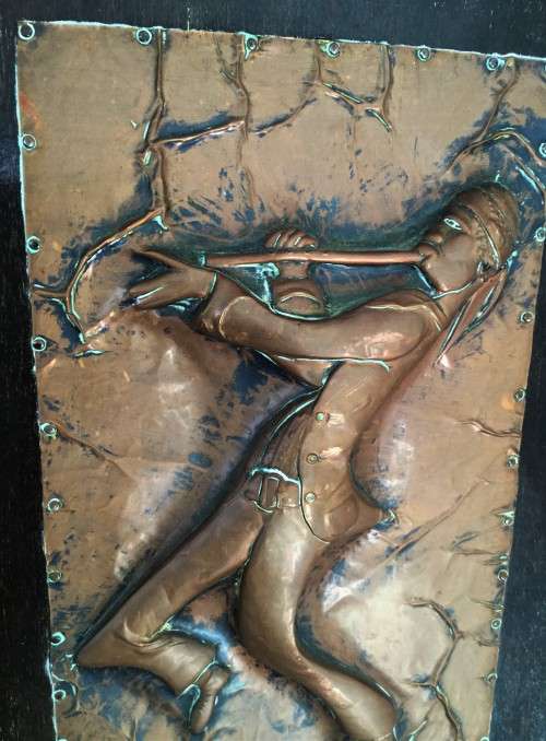 BEATEN COPPER '87 SIGNED SOUTH AFRICAN ARTWORK!
