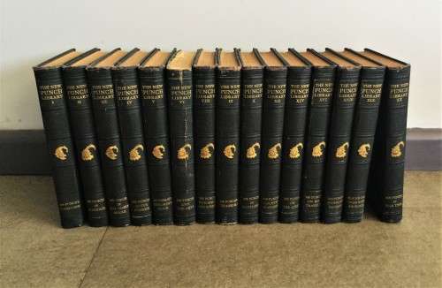 1920's 15 BOOK PUNCH SET! *STUNNING ILLUSTRATIONS*