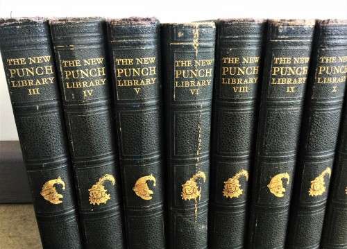 1920's 15 BOOK PUNCH SET! *STUNNING ILLUSTRATIONS*