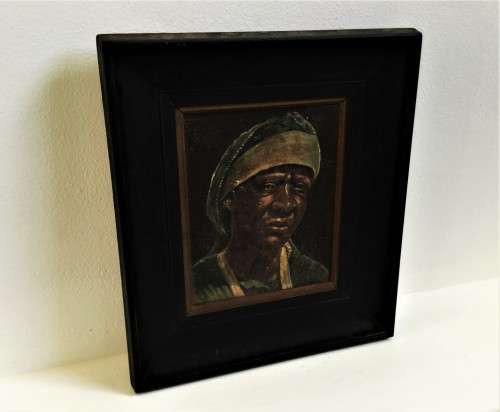ANTIQUE FRAMED AND SIGNED AFRICAN PAINTING!