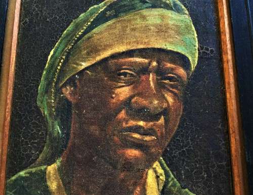 ANTIQUE FRAMED AND SIGNED AFRICAN PAINTING!