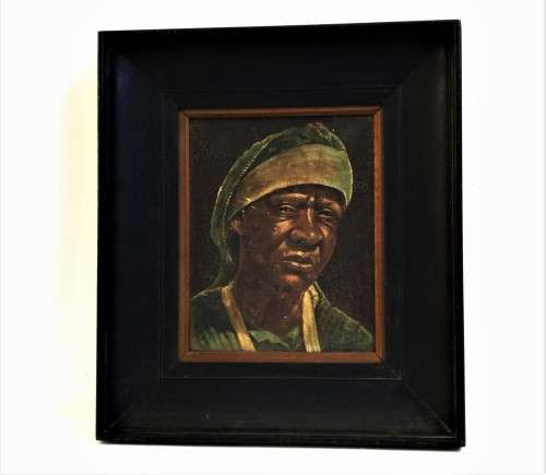 ANTIQUE FRAMED AND SIGNED AFRICAN PAINTING!