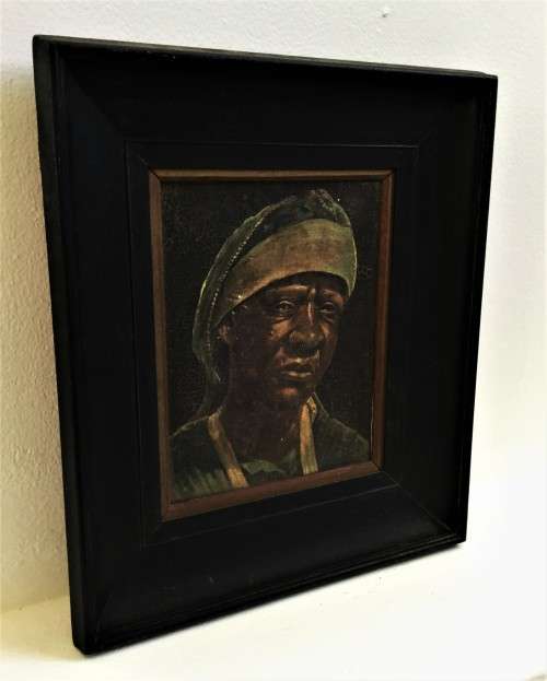 ANTIQUE FRAMED AND SIGNED AFRICAN PAINTING!
