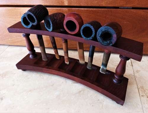 VINTAGE SET OF SMOKING PIPES! *DUNHILL SHELL PIPE INCLUDED*
