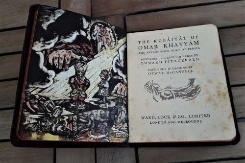 VINTAGE LEATHERBOUND COPY OF THE RUBAIYAT OF OMAR KHAYYAM!! *HIGHLY COLLECTABLE*