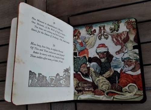 VINTAGE LEATHERBOUND COPY OF THE RUBAIYAT OF OMAR KHAYYAM!! *HIGHLY COLLECTABLE*
