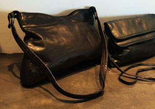 PAIR OF GENUINE LEATHER HAND-BAGS!