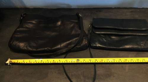 PAIR OF GENUINE LEATHER HAND-BAGS!