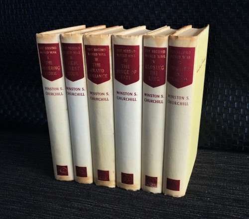 COMPLETE 6 BOOK SET OF SECOND WORLD WAR, BY WINSTON CHURCHILL! *GOOD CONDITION*