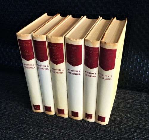 COMPLETE 6 BOOK SET OF SECOND WORLD WAR, BY WINSTON CHURCHILL! *GOOD CONDITION*